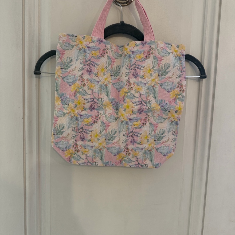 Superga Pink and Yellow Floral Tote Bag